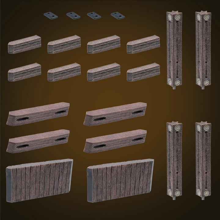 Rustic Wood - Wall Spacers (Painted)