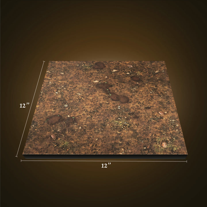 Battleboard Single 12"x12": Packed Dirt
