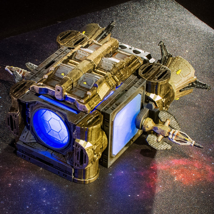 Terrain Tray Single 12"x12": Starfield / Scarred Planet