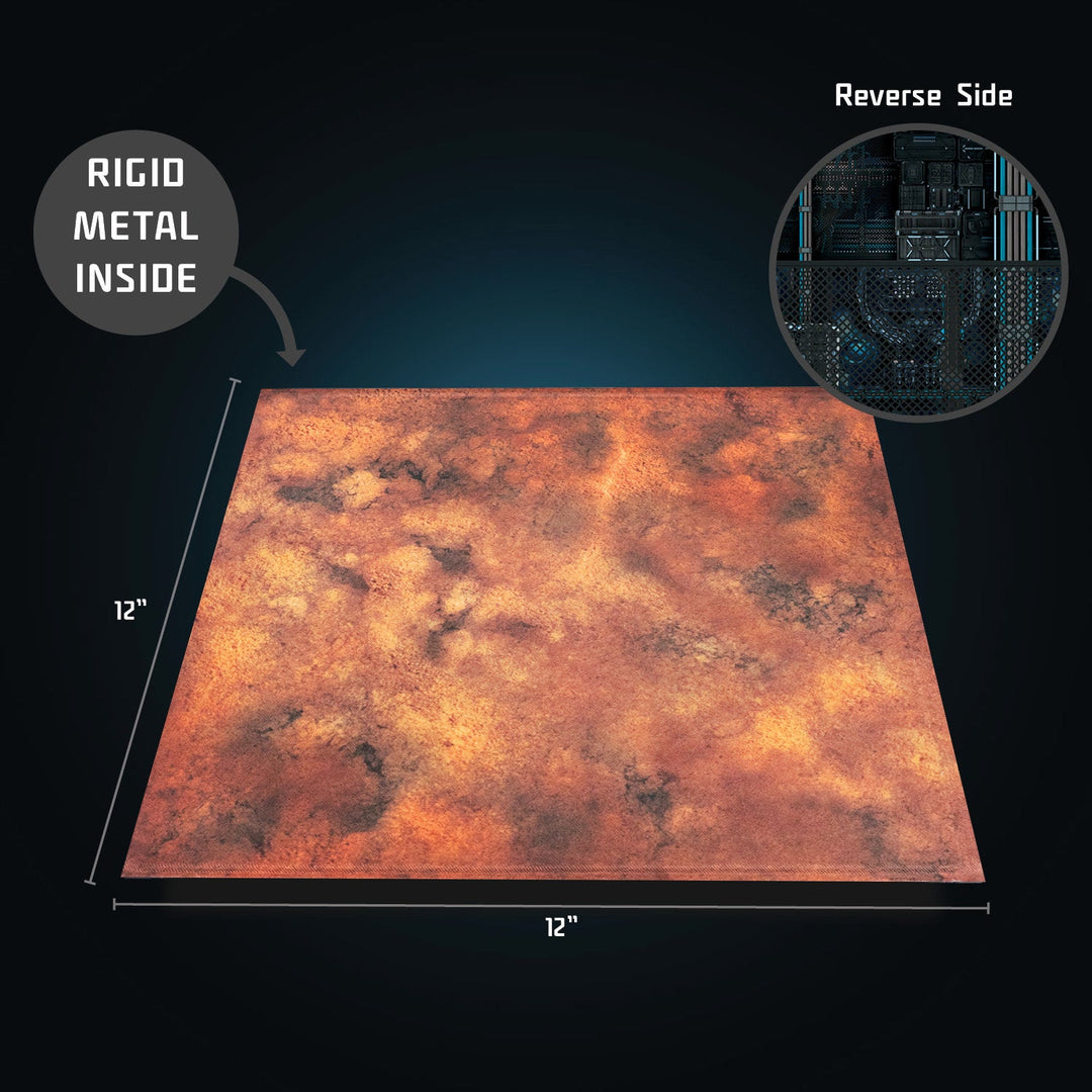 Terrain Tray Single 12"x12": Alien Planet / Tech Floor