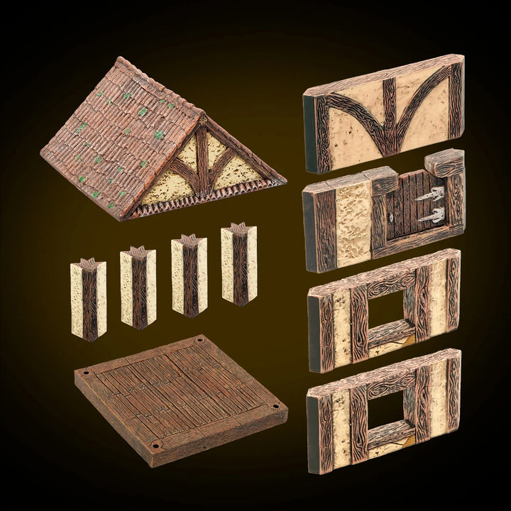 Cottage Set - Tudor (Unpainted)