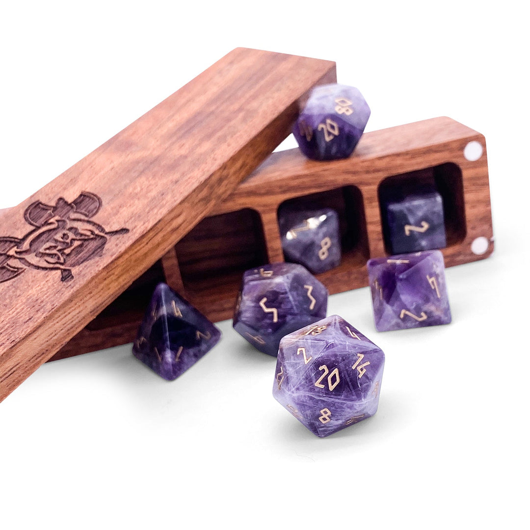 Amethyst - 7 Piece RPG Dice Set
