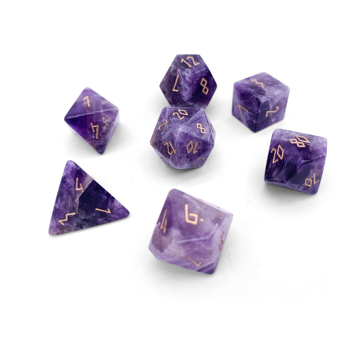 Amethyst - 7 Piece RPG Dice Set