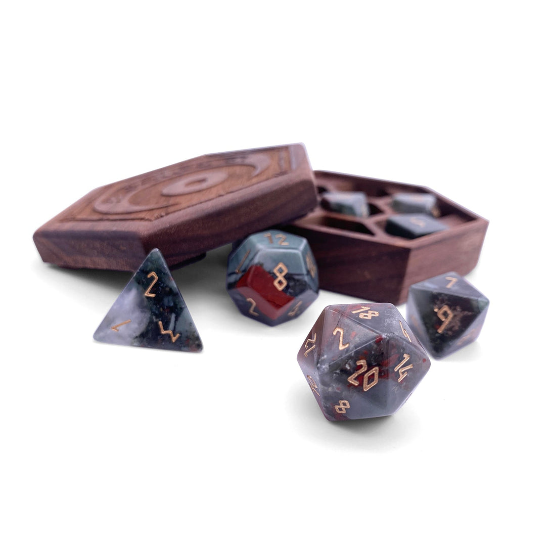 Bloodstone - 7 Piece RPG Dice Set