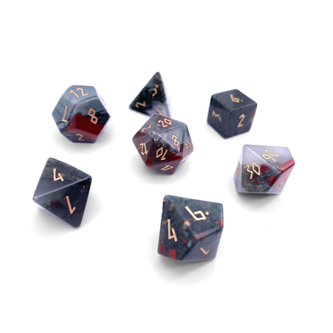 Bloodstone - 7 Piece RPG Dice Set