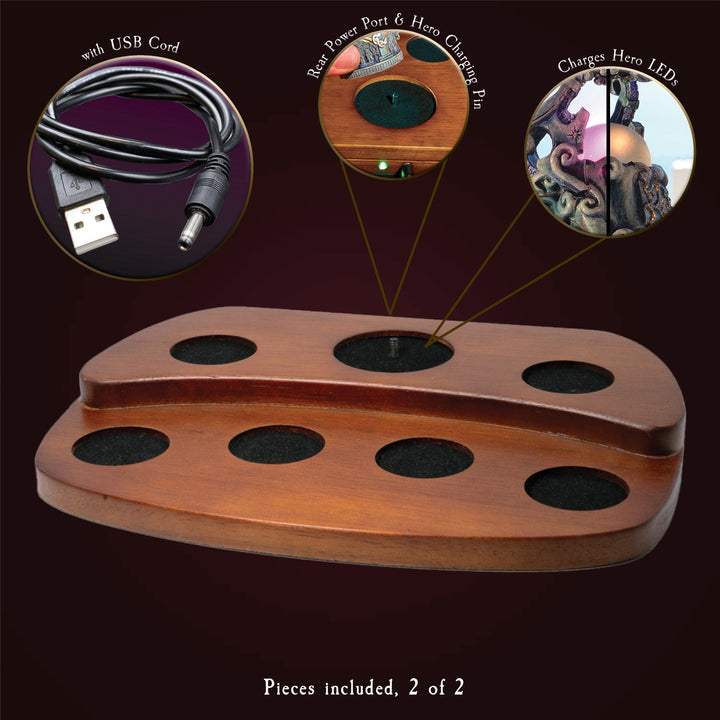 Elven Seven-die Reliquary Array - Plain Base