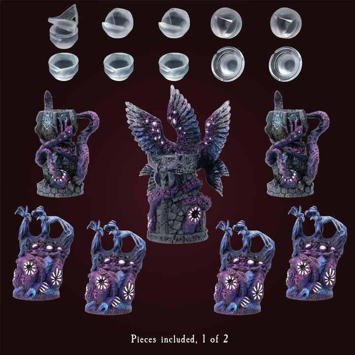 Eldritch Seven-die Reliquary Array - Plain Base