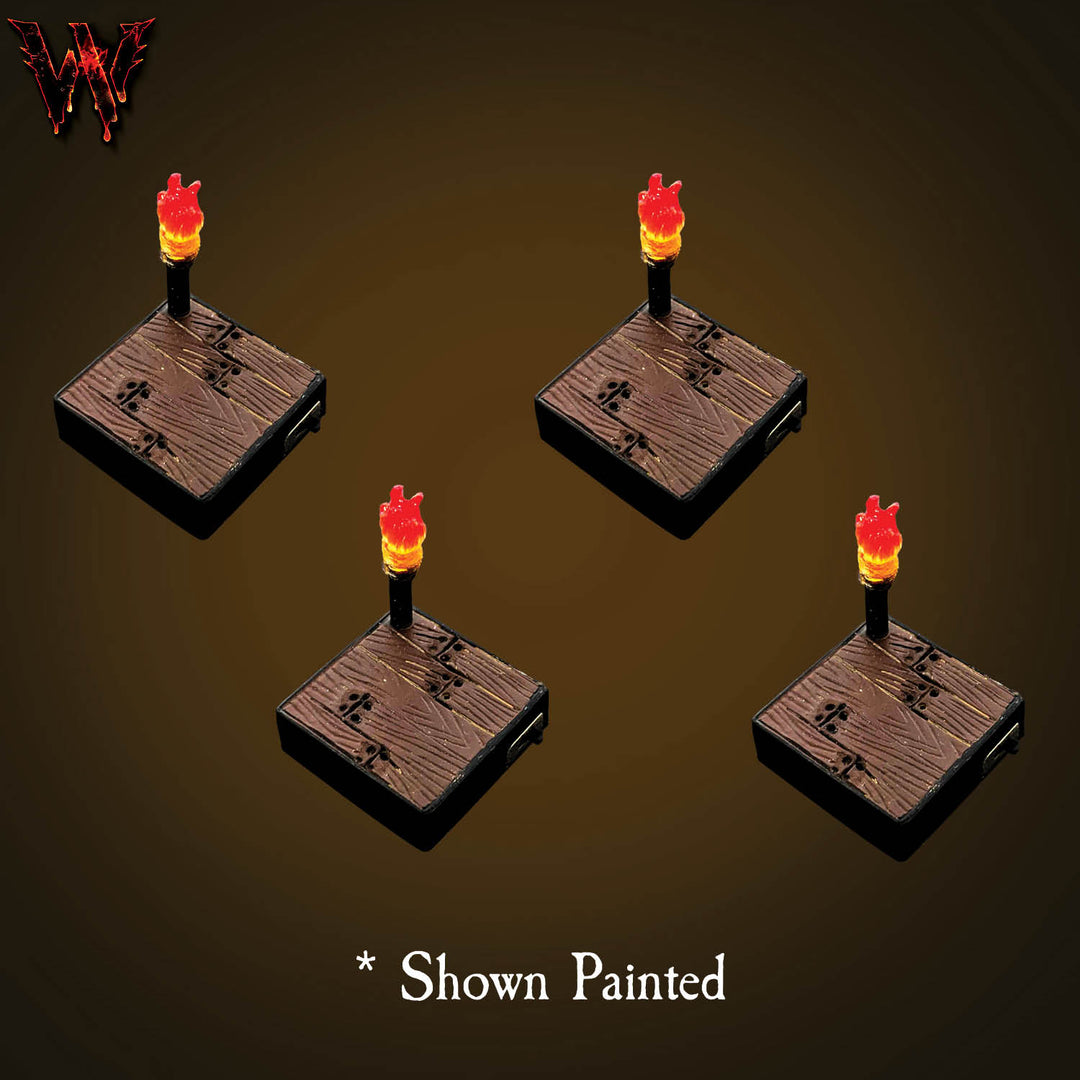 LED Torch Stand Pack (Unpainted)