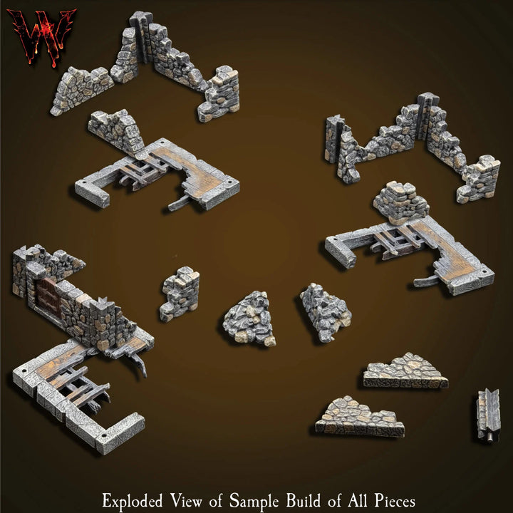 City Fieldstone Ruins (Unpainted)
