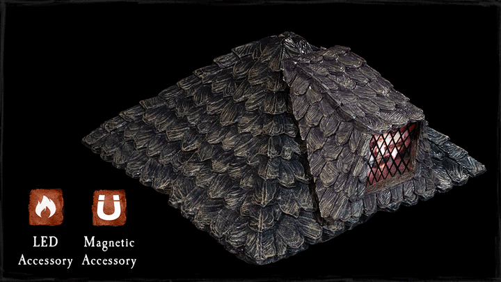 Modular Roof Core - Standard Roof - Dark (Unpainted)