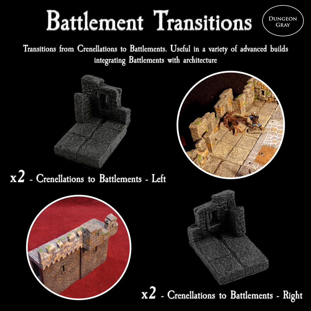 Battlement Transitions (Unpainted)