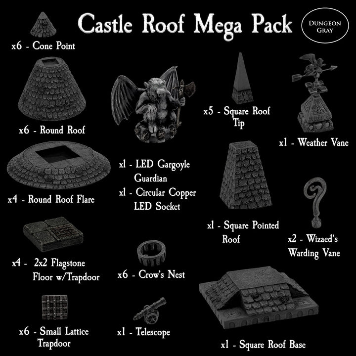 Castle Roof Mega Pack (Unpainted)