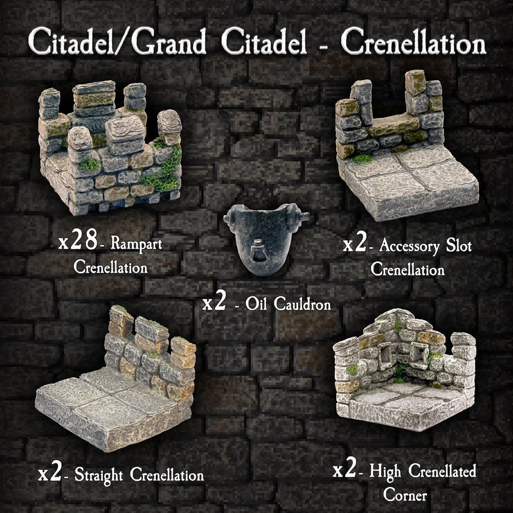 Citadel / Grand Citadel Crenellation Pack (Painted)