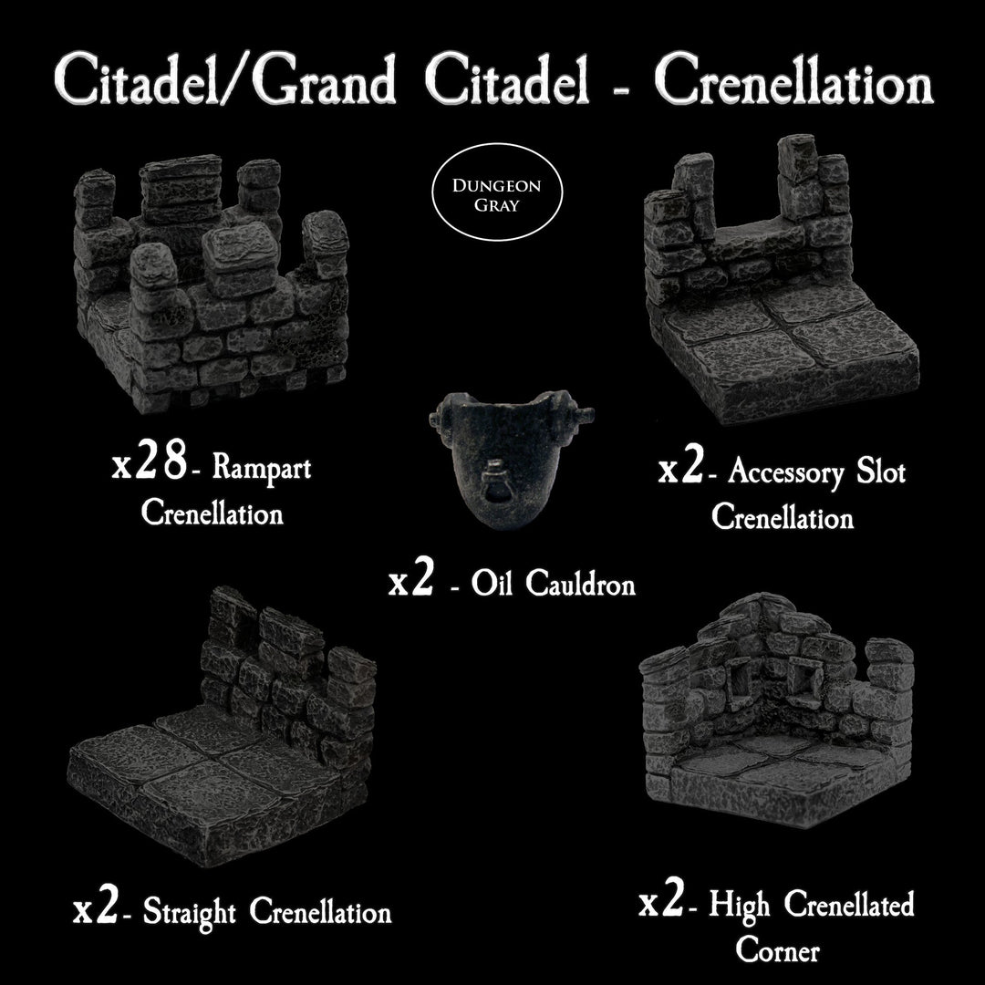 Citadel / Grand Citadel Crenellation Pack (Unpainted)