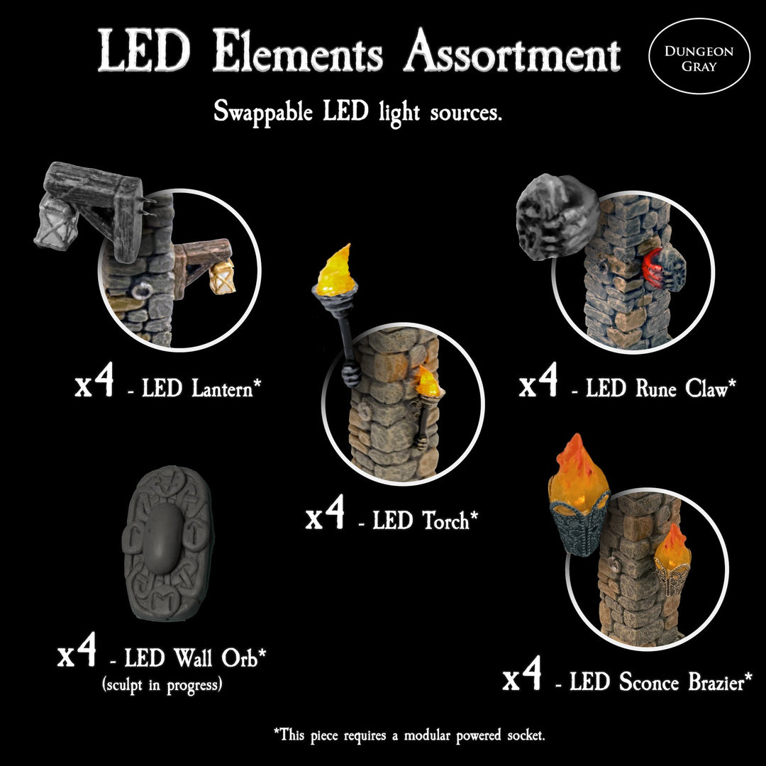 LED Elements Assortment (Unpainted)
