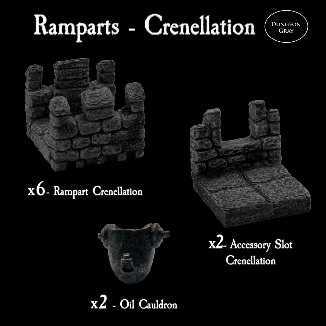 Ramparts Crenellation Pack (Unpainted)