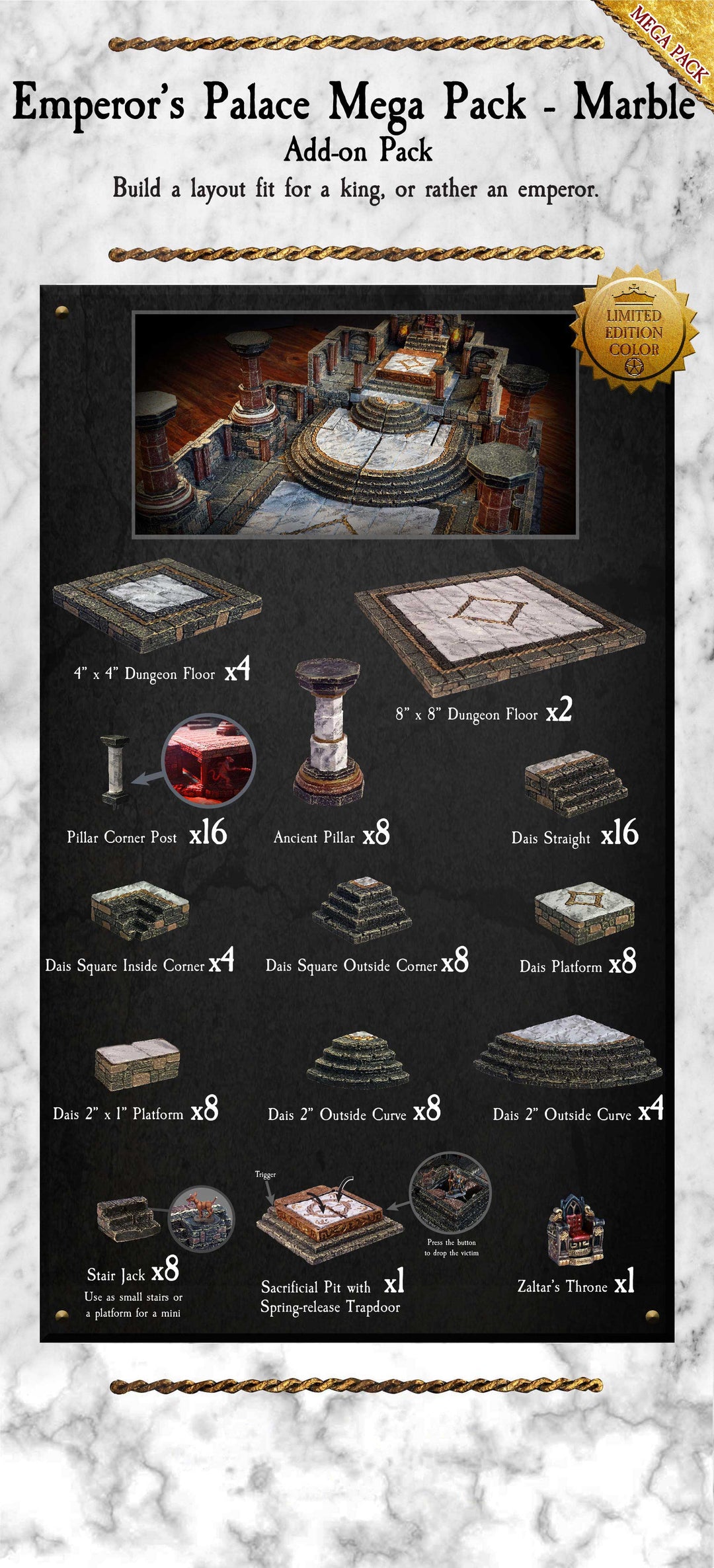 Emperor's Palace Mega Pack - Marble Ltd Ed - Painted
