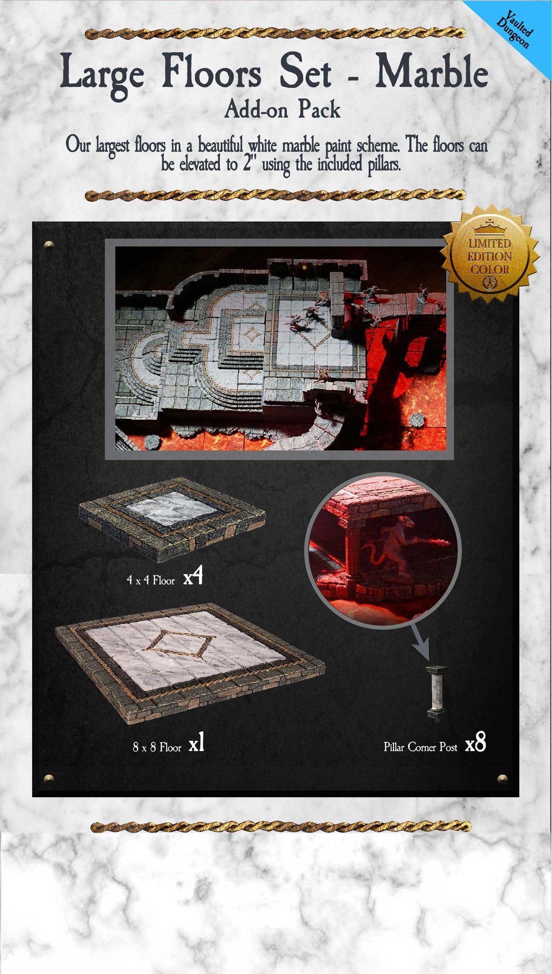 Large Floors (Marble Ltd Edition) - Painted