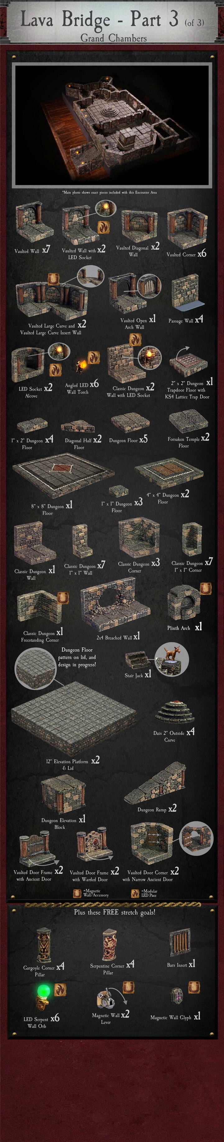 Lava Bridge Part 3 (Grand Chambers) - Painted