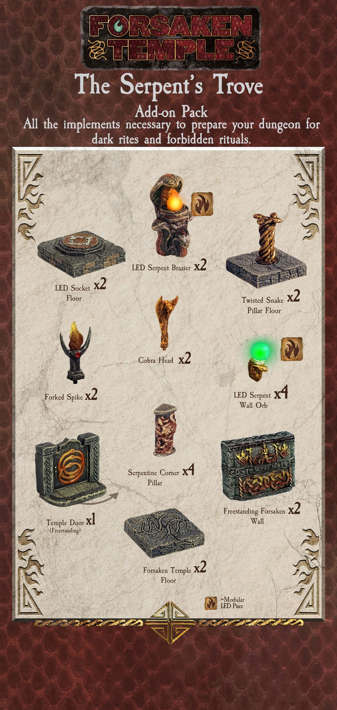 The Serpent's Trove - Painted