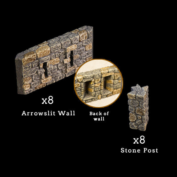 Arrowslit Walls (Painted)