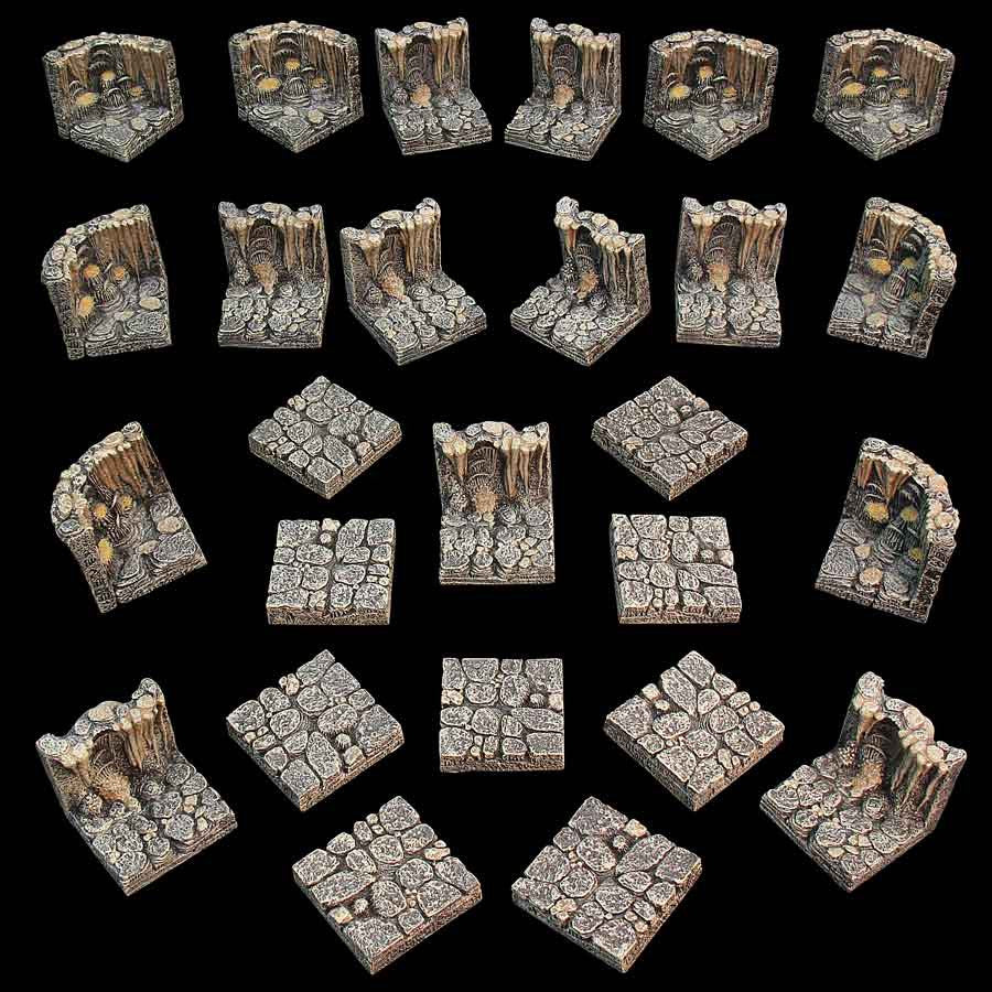 Standard Cavern Walls and Floors (Painted) (No Anchor Magnets)