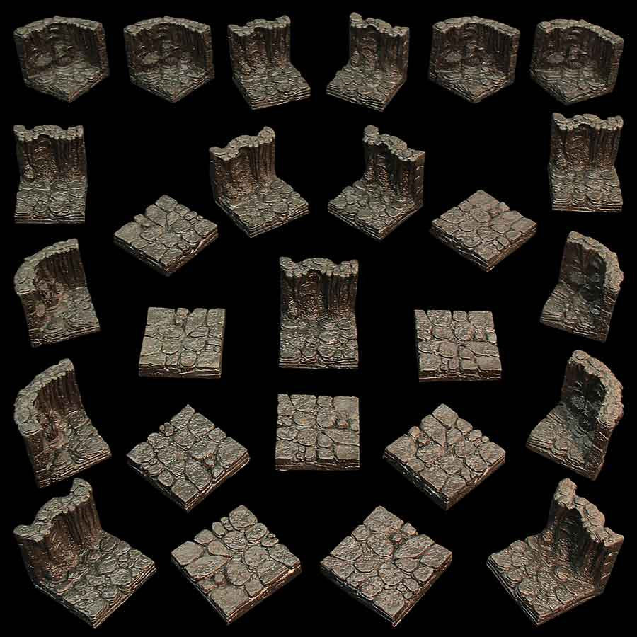 Standard Cavern Walls and Floors (Unpainted) (No Anchor Magnets)