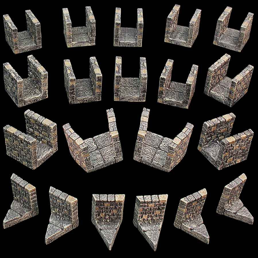 Narrow Dungeon Passage Pack (Painted)