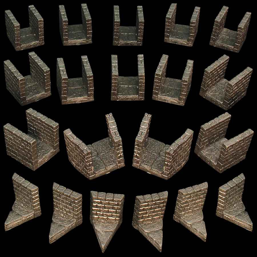 Narrow Dungeon Passage Pack (Unpainted)