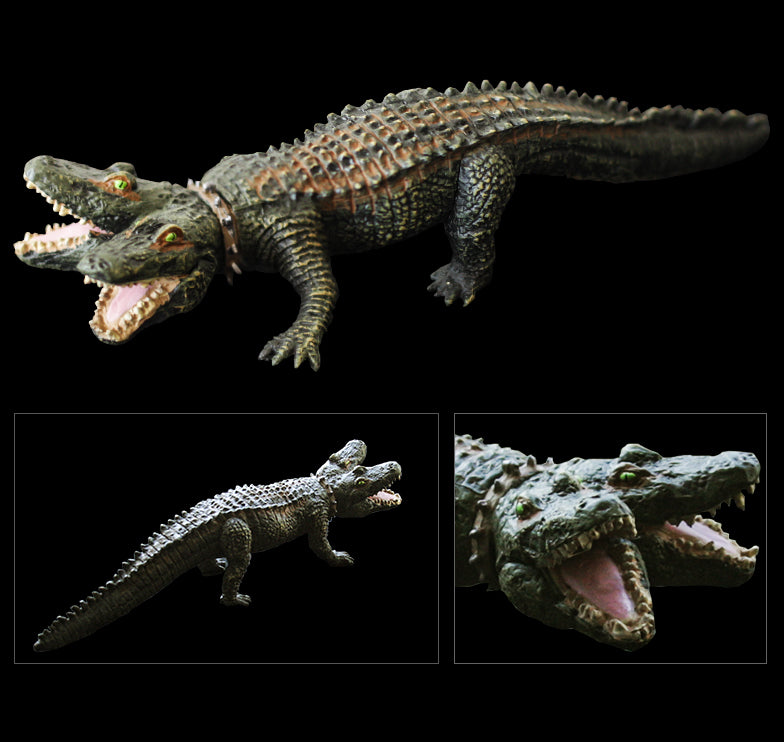 Two-Headed Crocodile (Painted)