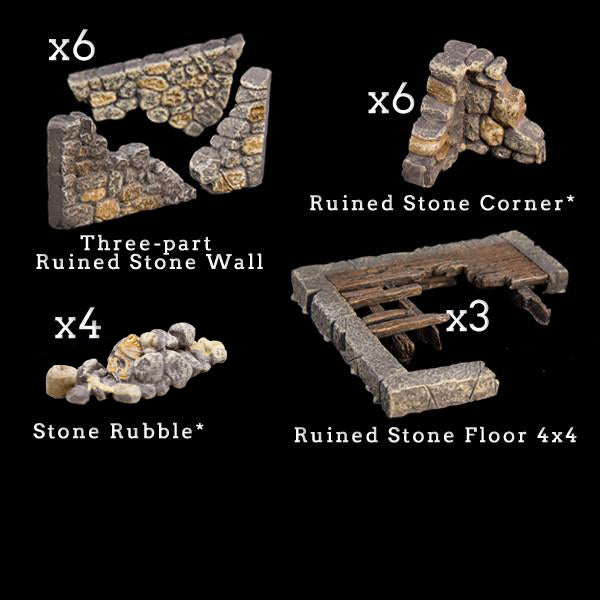 Stone Ruins Add-On Pack (Painted)
