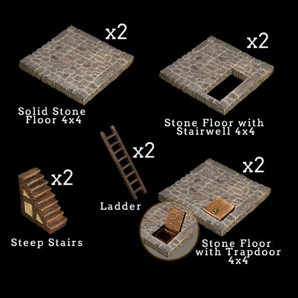 Stone Floor Add-On Pack (Painted)