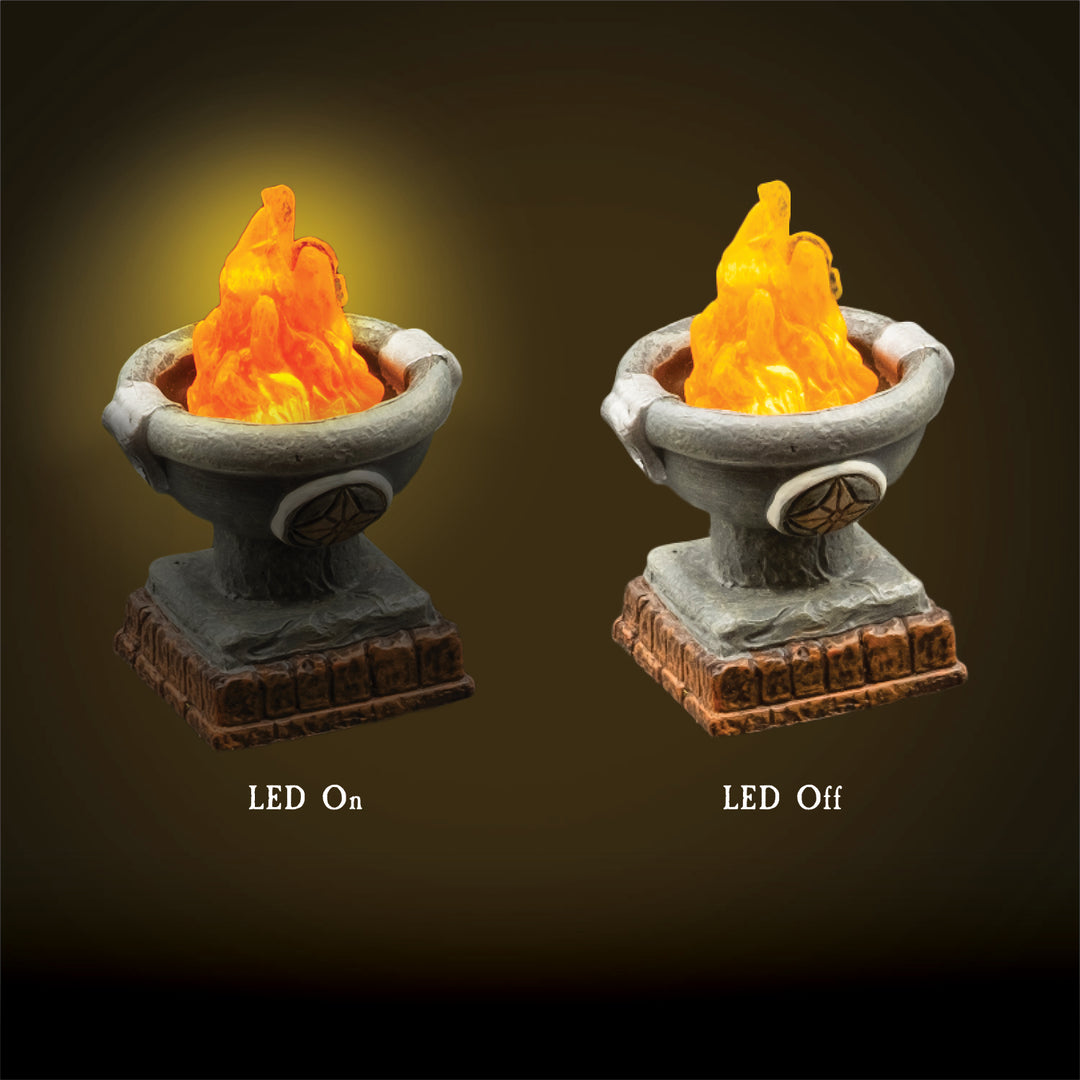 LED Lighted Braziers Add-On Pack (Unpainted)
