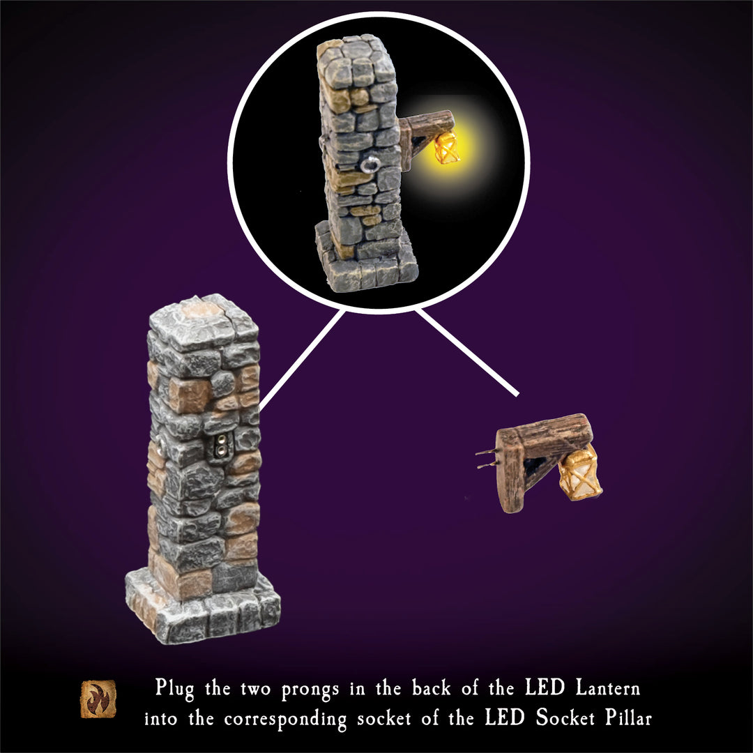 LED Lantern Posts (Painted)