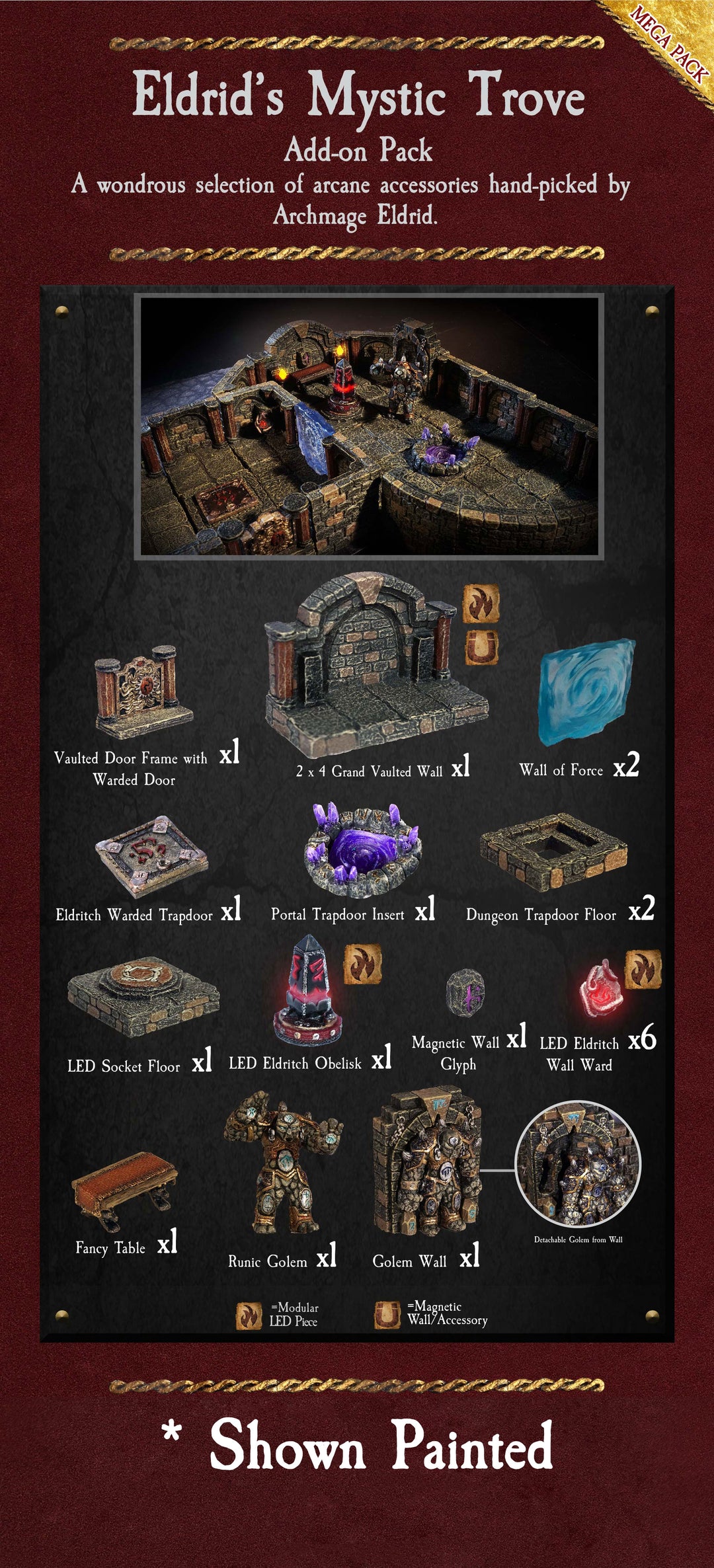 Eldrid's Mystic Trove (NO Anchor Magnets) (Unpainted)