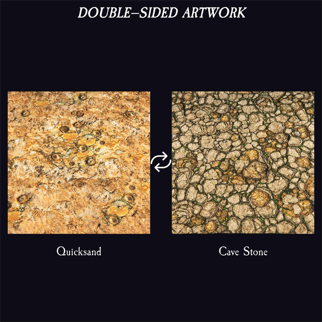 Terrain Trays Five-Pack Multi-Sizes: Quicksand/Cave Stone