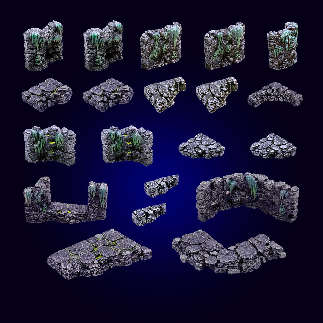 Trifecta Terrain Pack - Underdoom (Painted)
