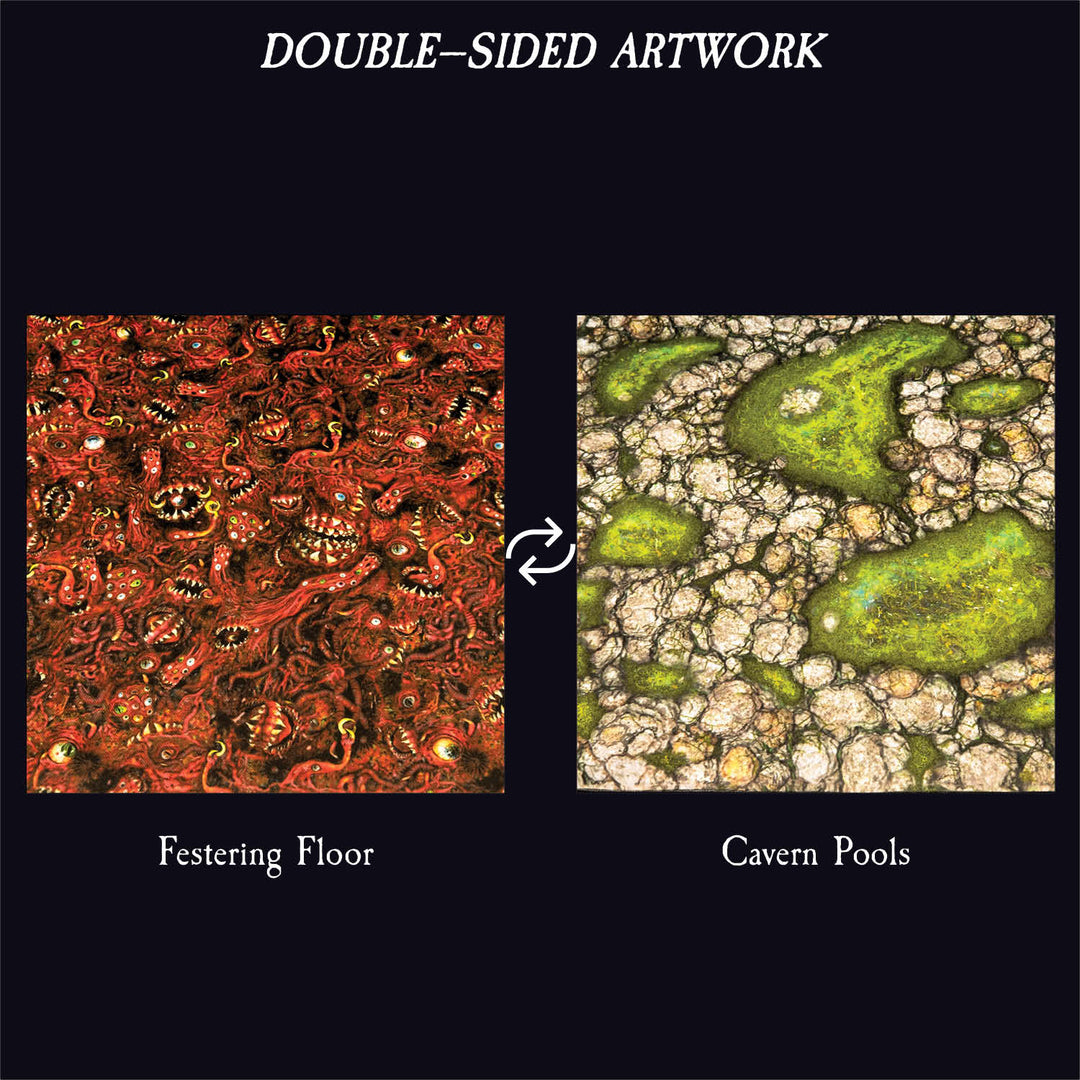 Terrain Tray Single 12" x 12": Festering Floor/Cavern Pools