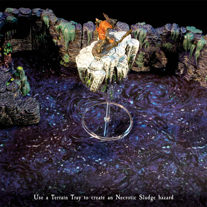 Terrain Tray Single 12" x 12": Necrotic Sludge/Bottomless Pit