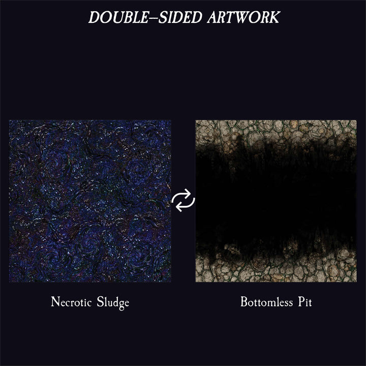Terrain Tray Single 12" x 12": Necrotic Sludge/Bottomless Pit