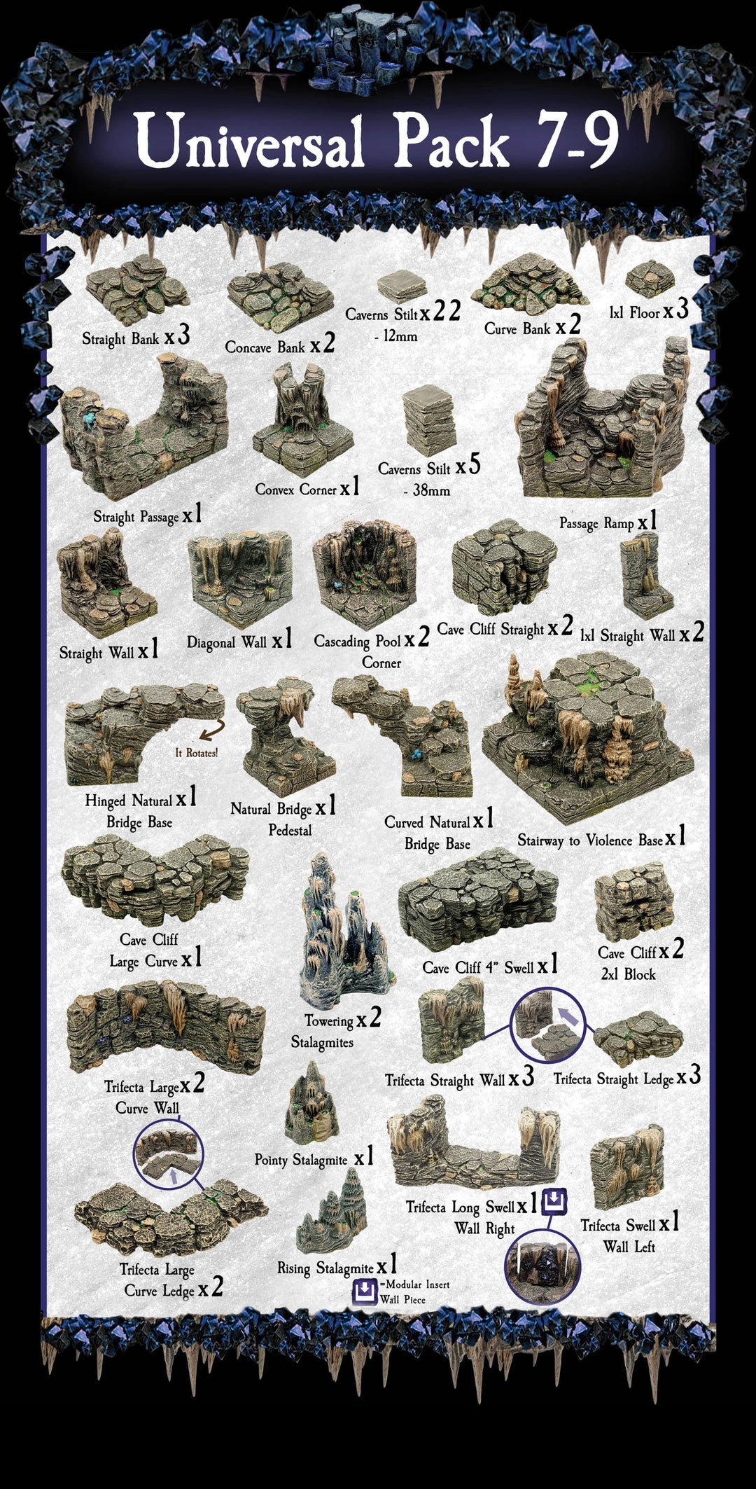 Universal Pieces 7-9 (Painted)