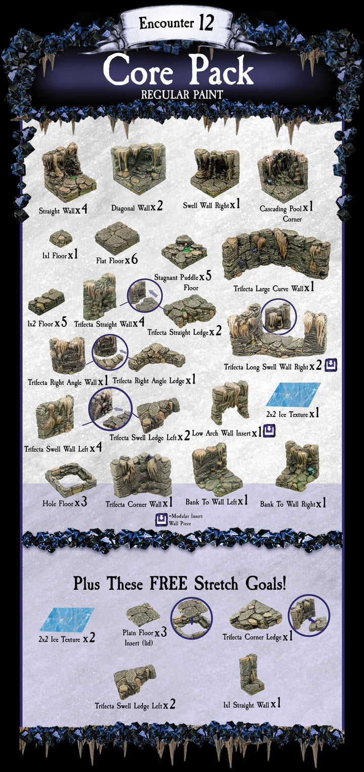 Encounter 12 - Ice Catacomb - Option with Standard (Painted)