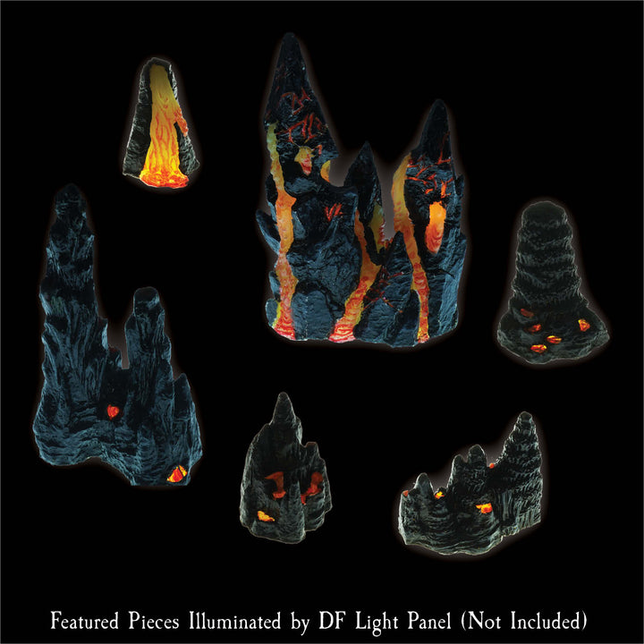 Lava Stalagmites Pack (Painted)