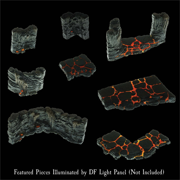 Lava Trifecta Terrain Pack (Painted)