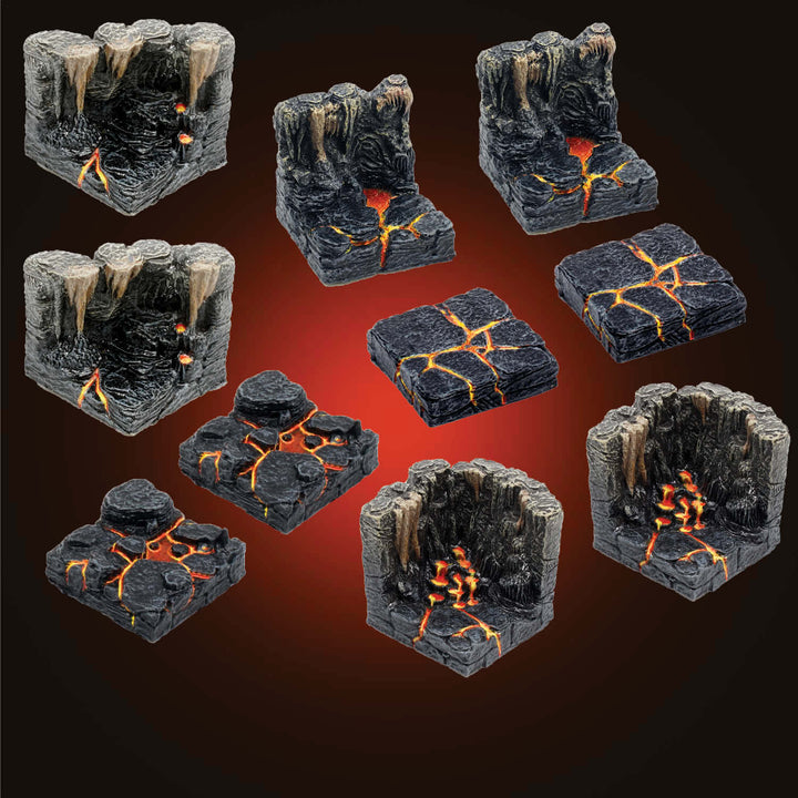 Lava Walls, Floors & Corners (Painted)