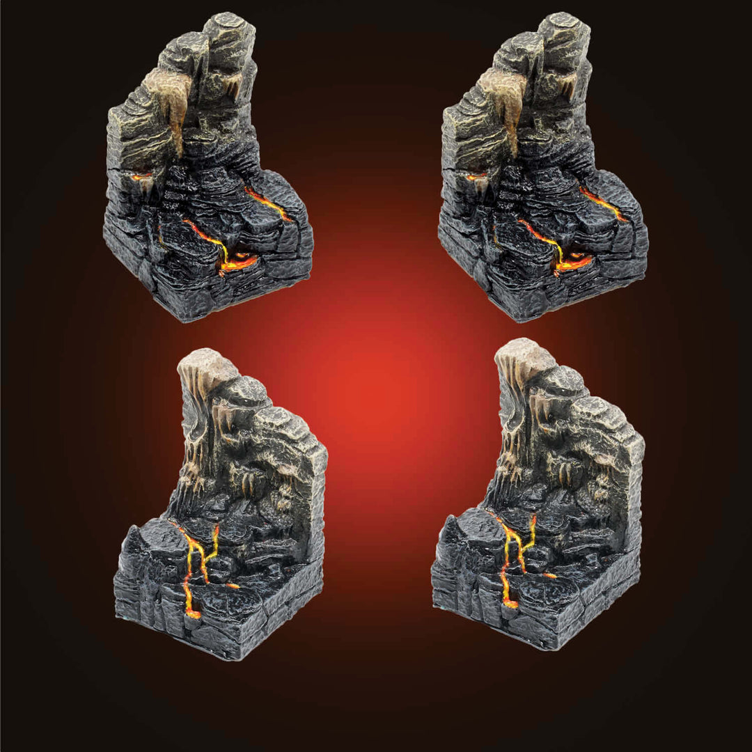 Rising Lava Walls (Painted)