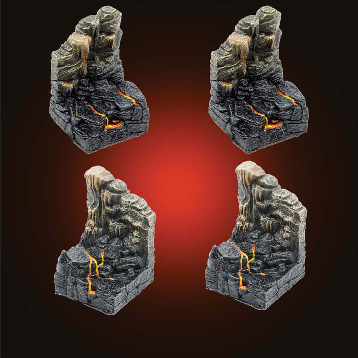 Rising Lava Walls (Painted)