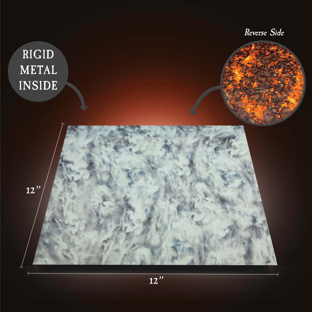 Terrain Tray Single 12" x 12": River Styx/Lava Stone