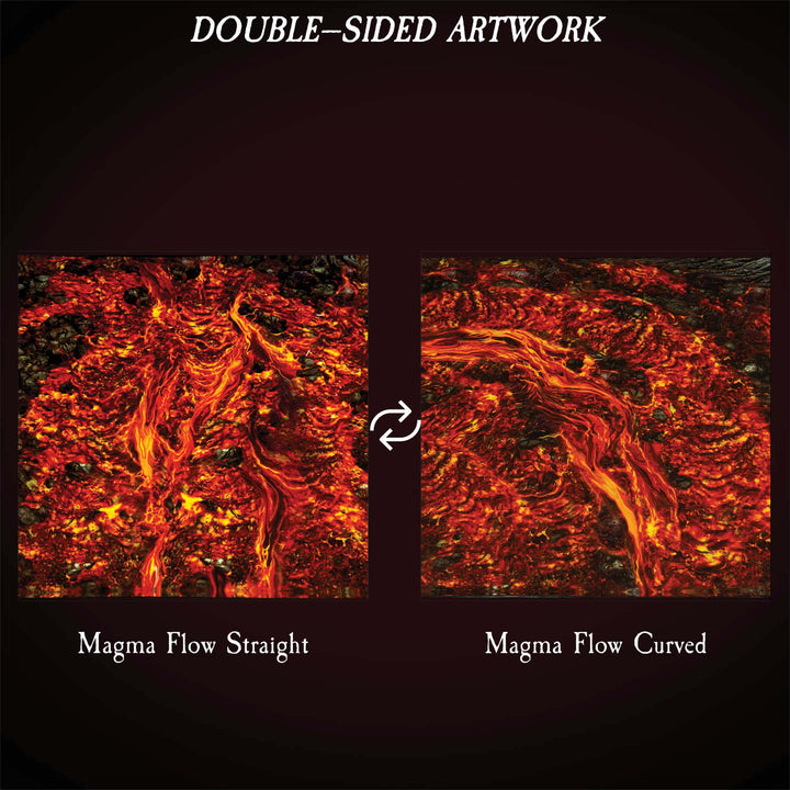 Terrain Tray Single 12" x 12": Magma Flow Straight/Magma Flow Curved
