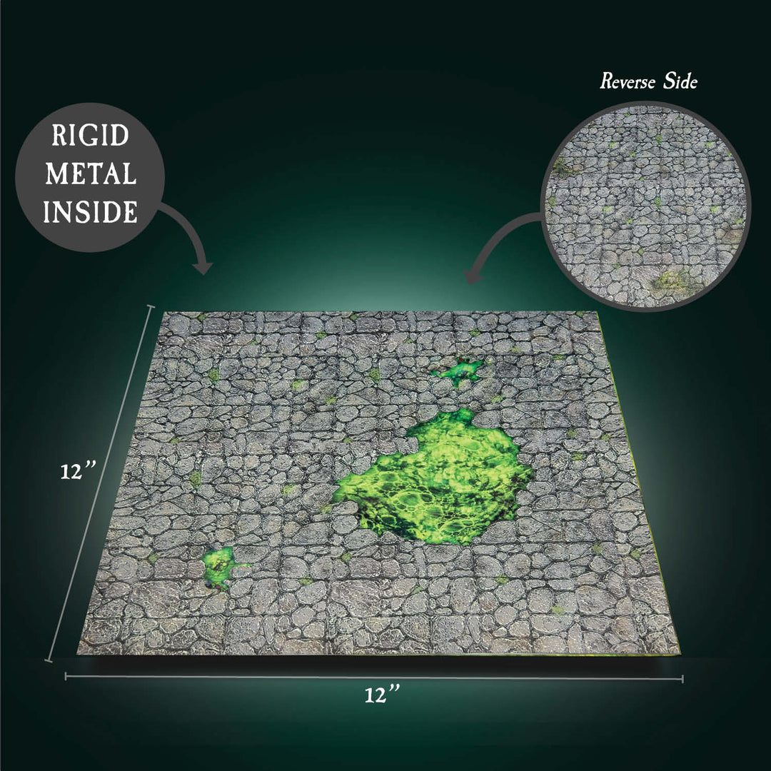 Terrain Tray Single 12" x 12": Erinthor Mountain/Toxic Pool